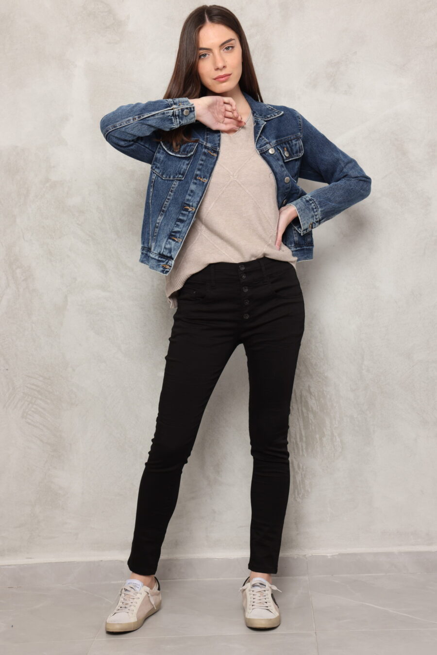 מכנס כותנה QK שחור