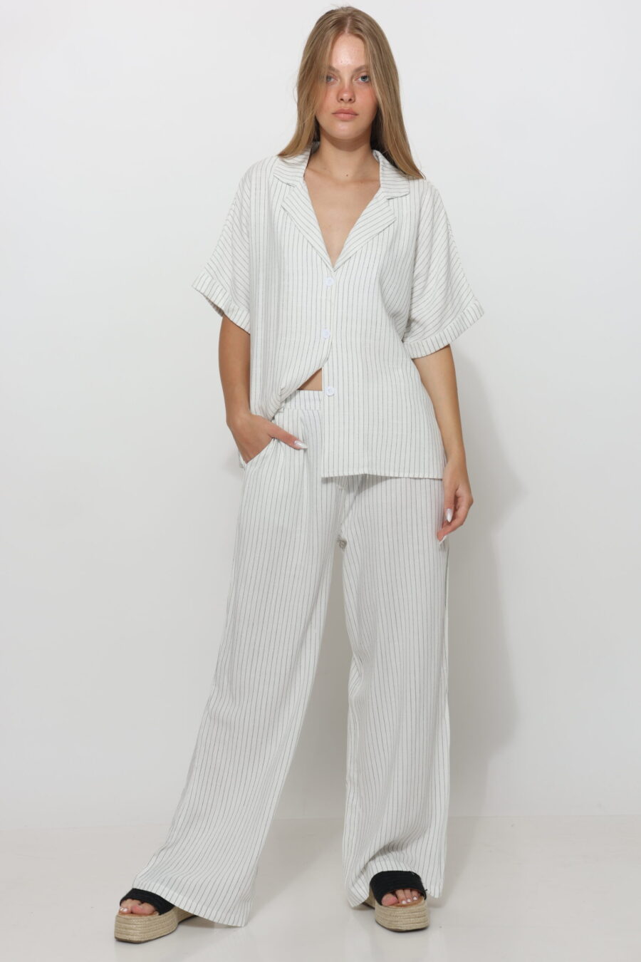 מכנס אלין לבן