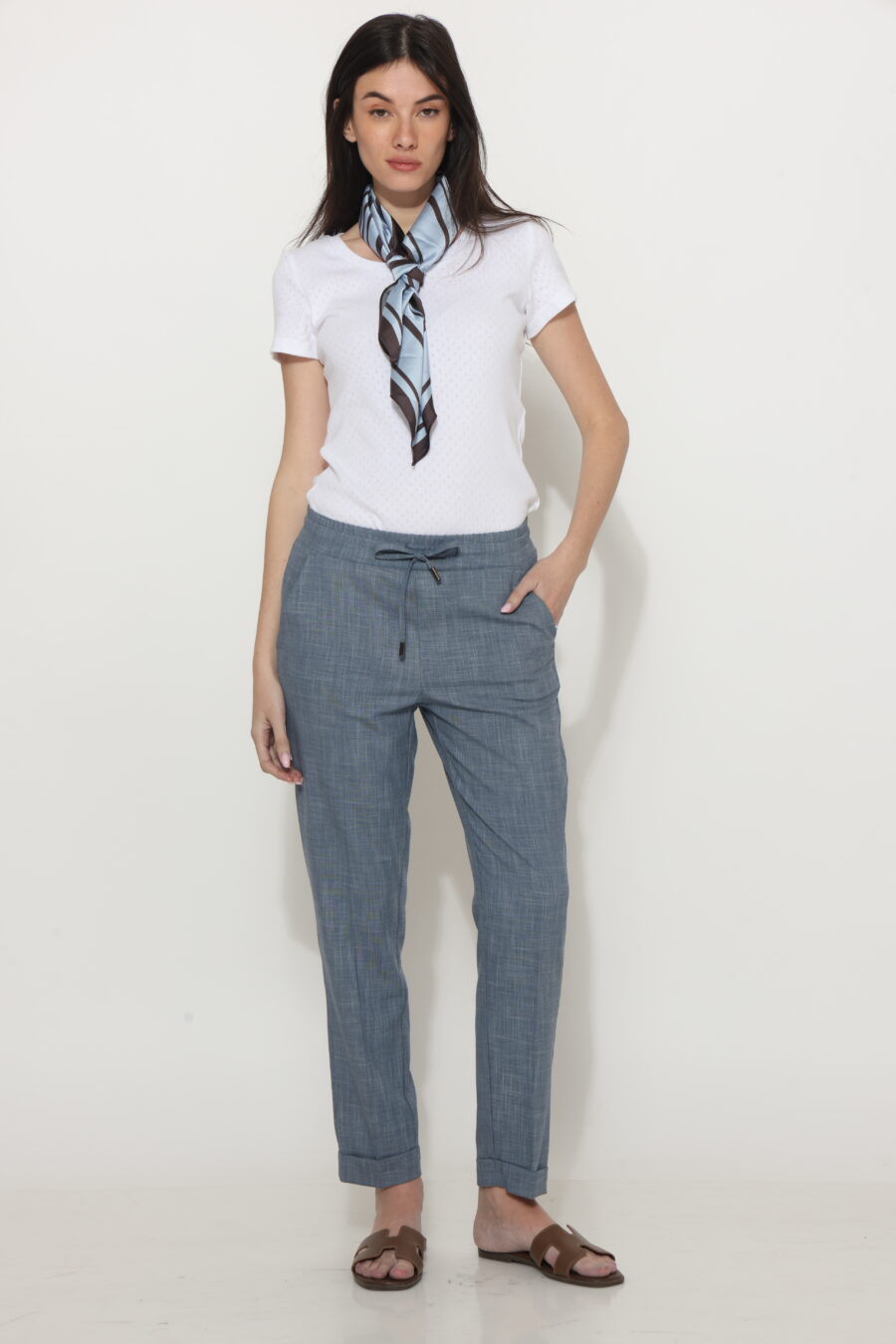 מכנס ריס כחול ג׳ינס כהה