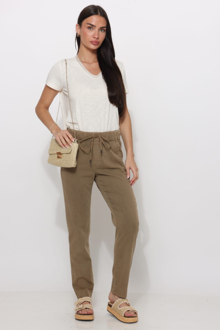 מכנס מירבל מוקה