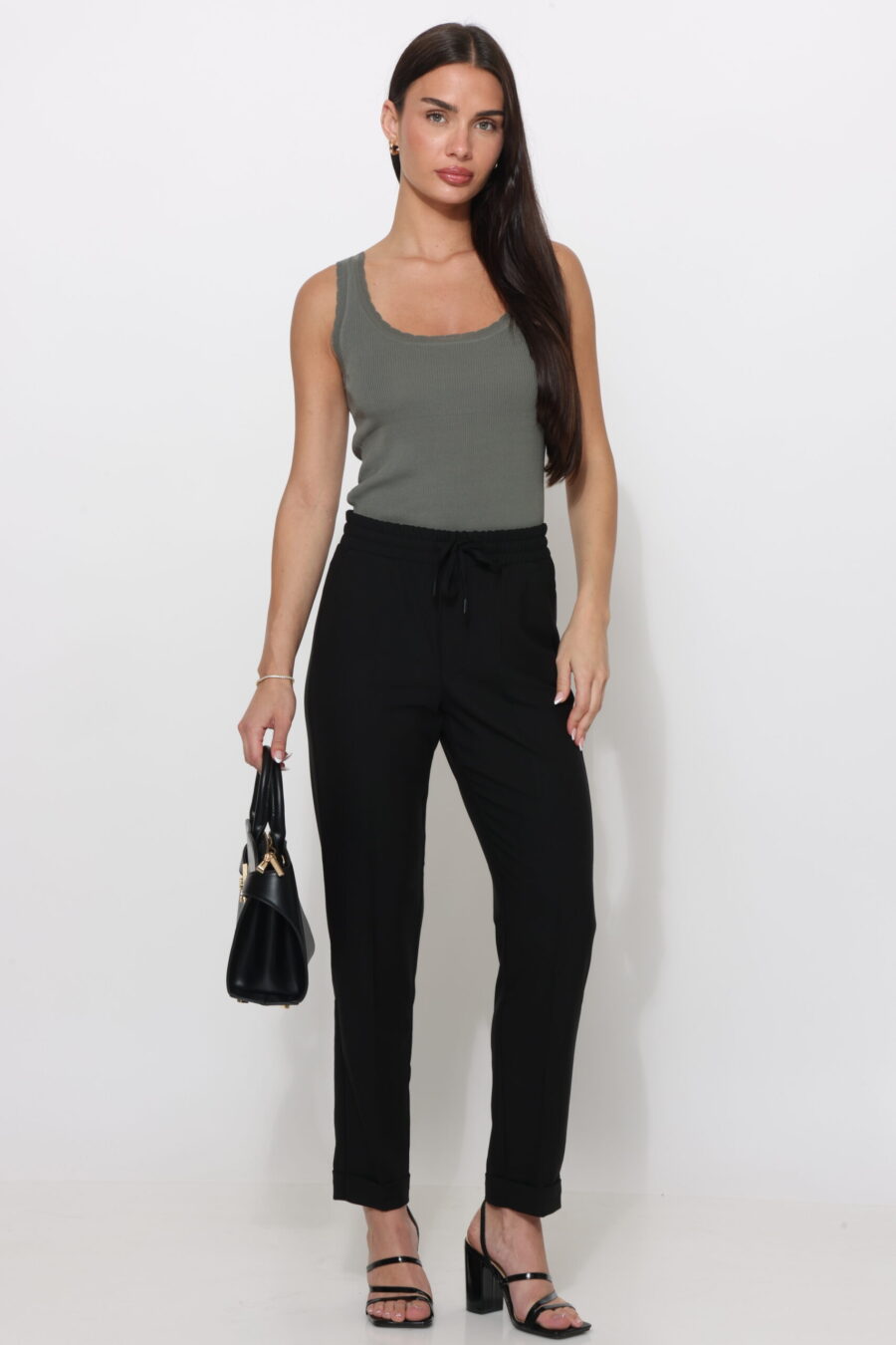 מכנס ריס שחור