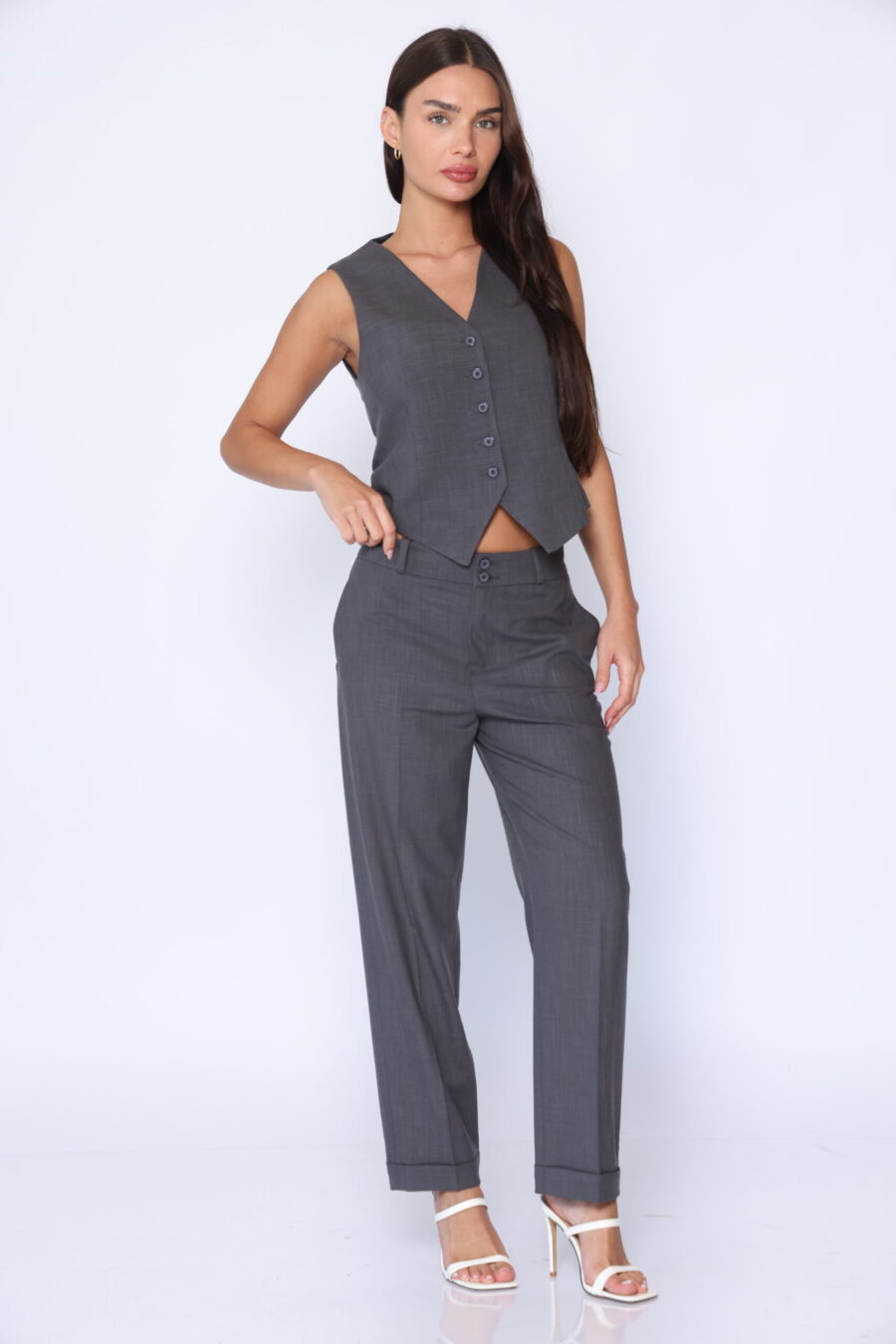 מכנסי יודי אפור כהה