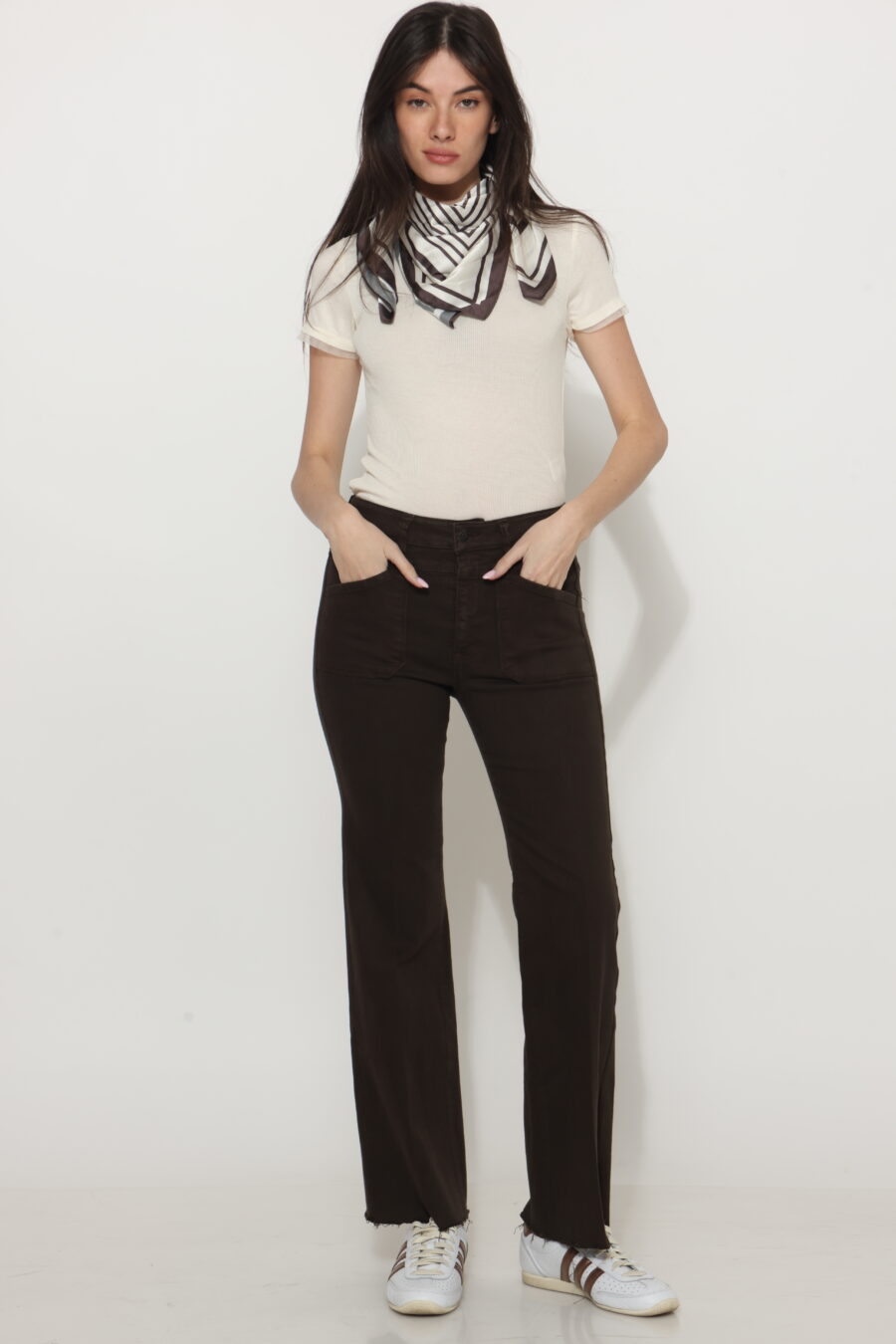 מכנס ג׳וי חום שוקולד