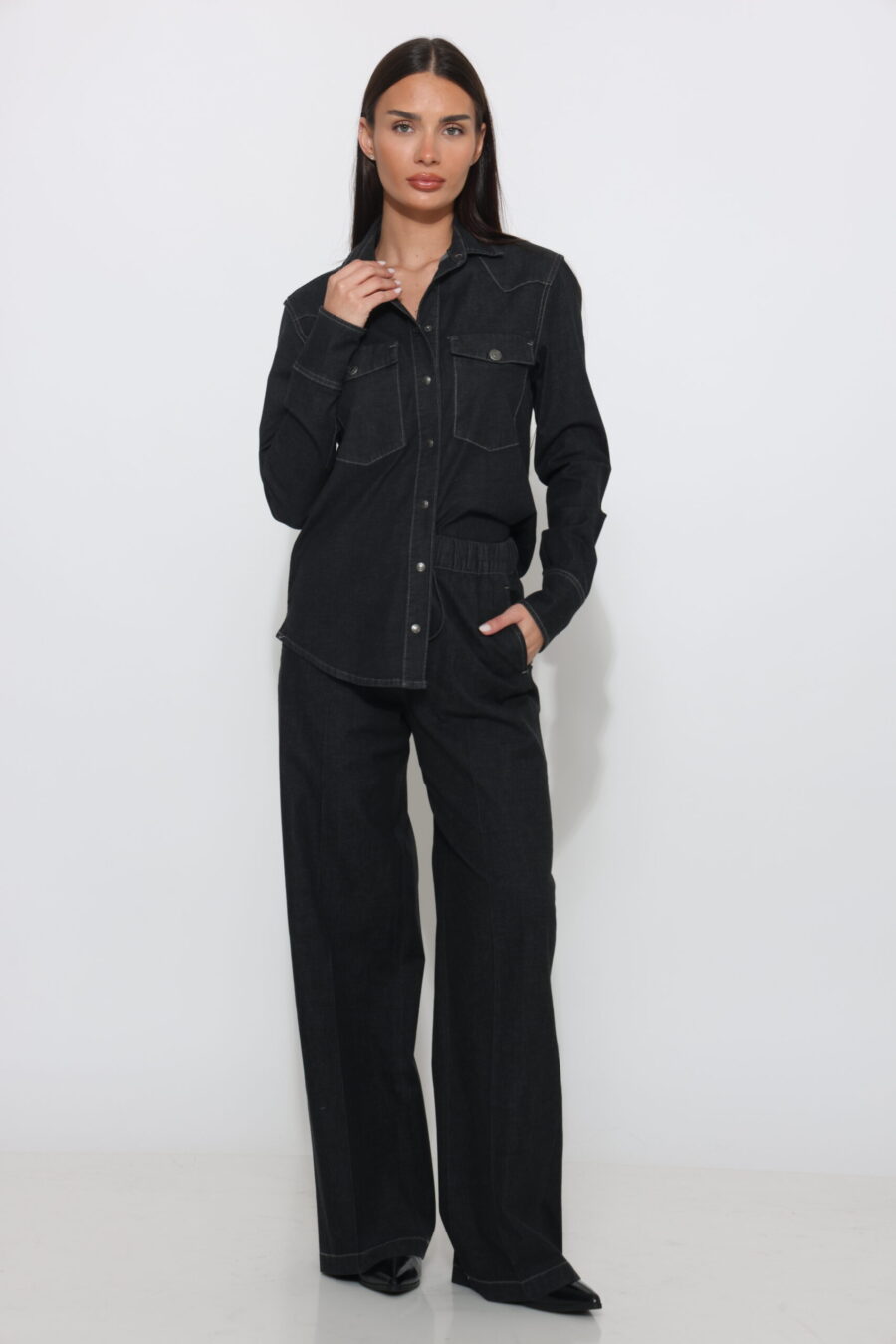 ג׳ינס ליטיס שחור