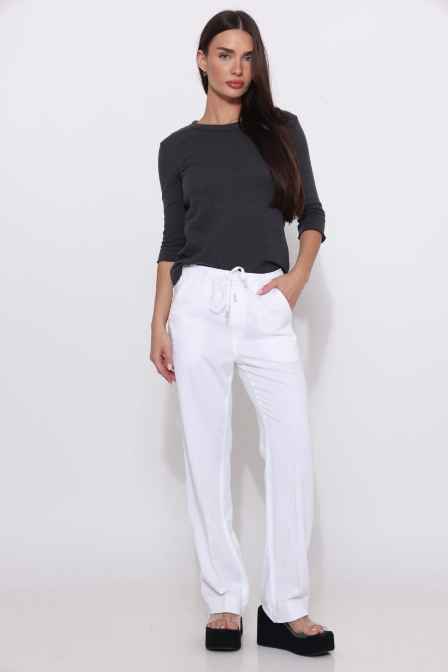 מכנס קורני לבן