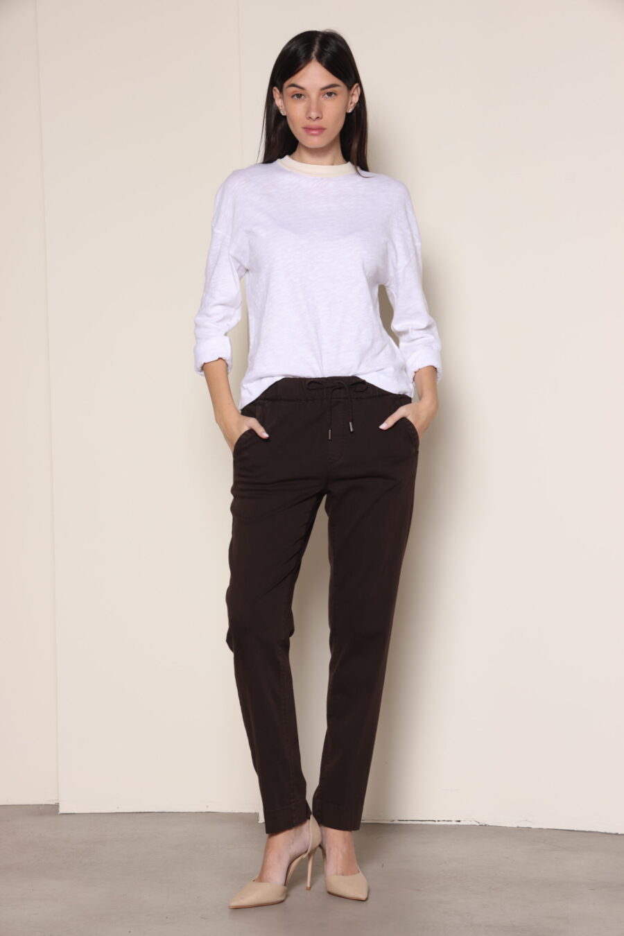 מכנס מירבל חום שוקולד