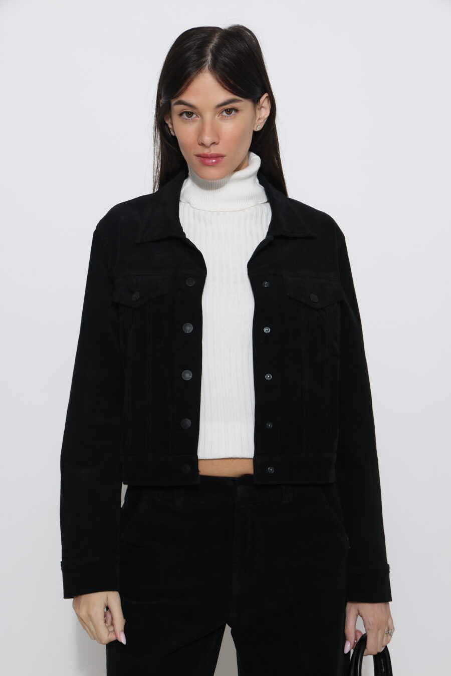 ג׳קט קורדוי מורינו שחור פחם