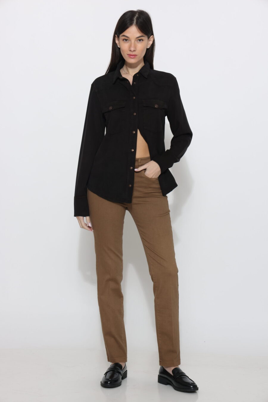 סקיני אומל חום כאמל