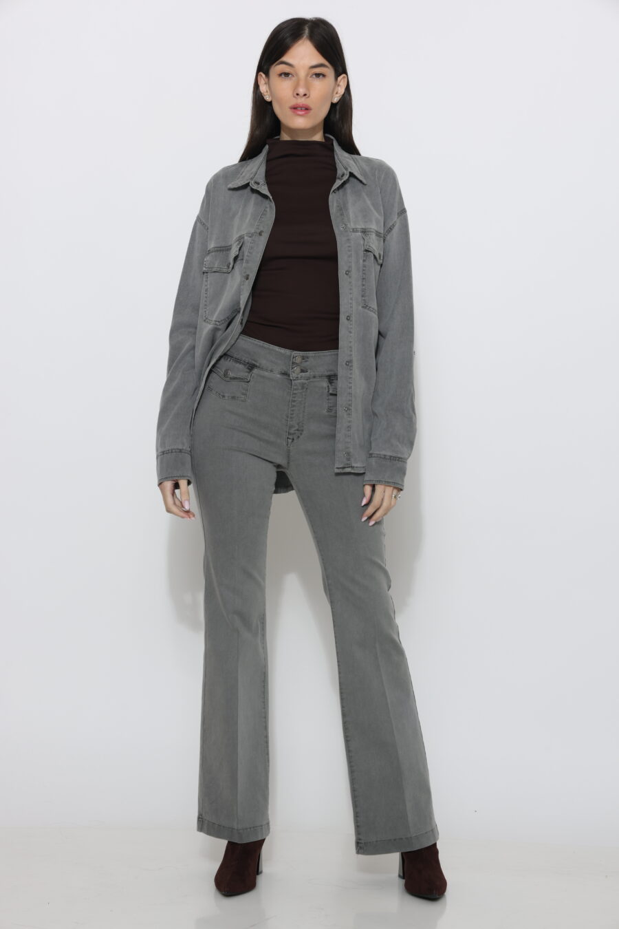 מכנס קלאודיה אפור