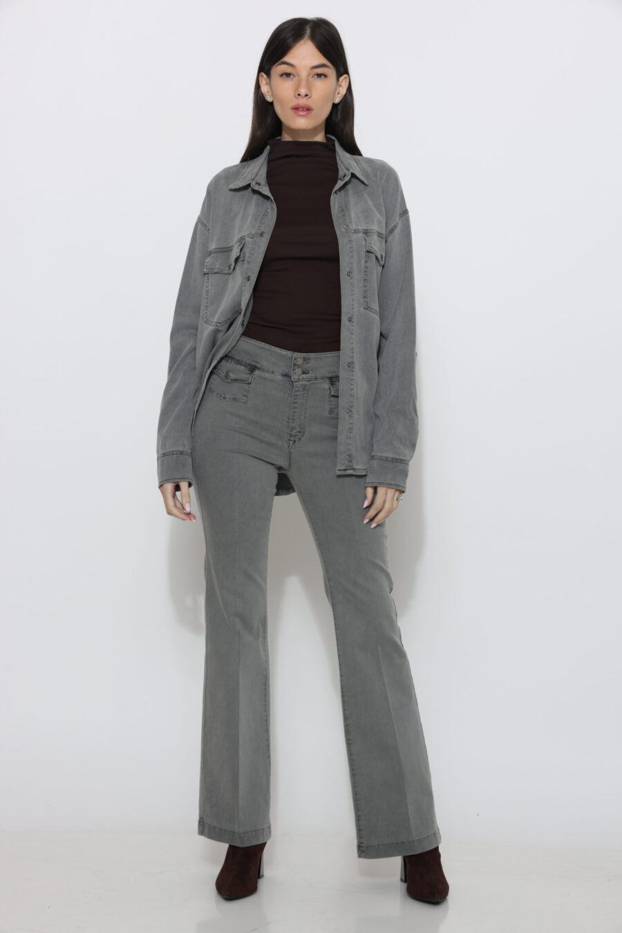 מכנס קלאודיה אפור