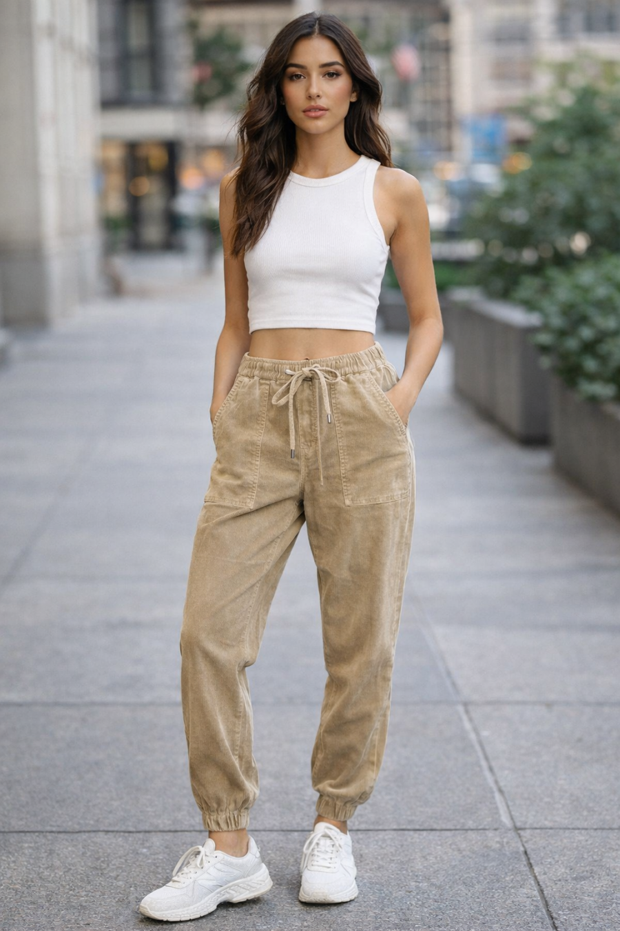 מכנס קורדרוי מונסה כאמל