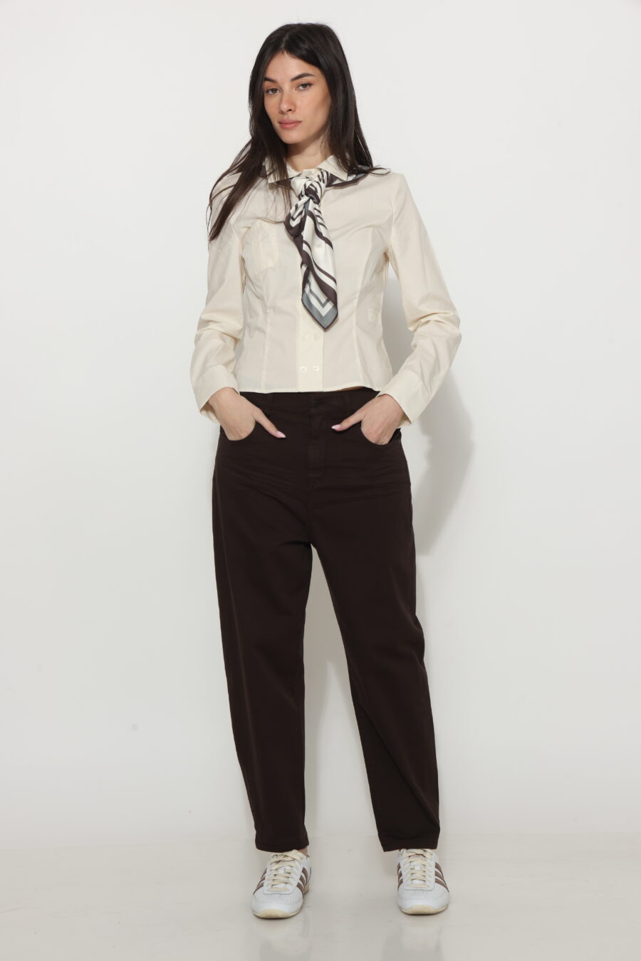 מכנס באגי אייבי חום