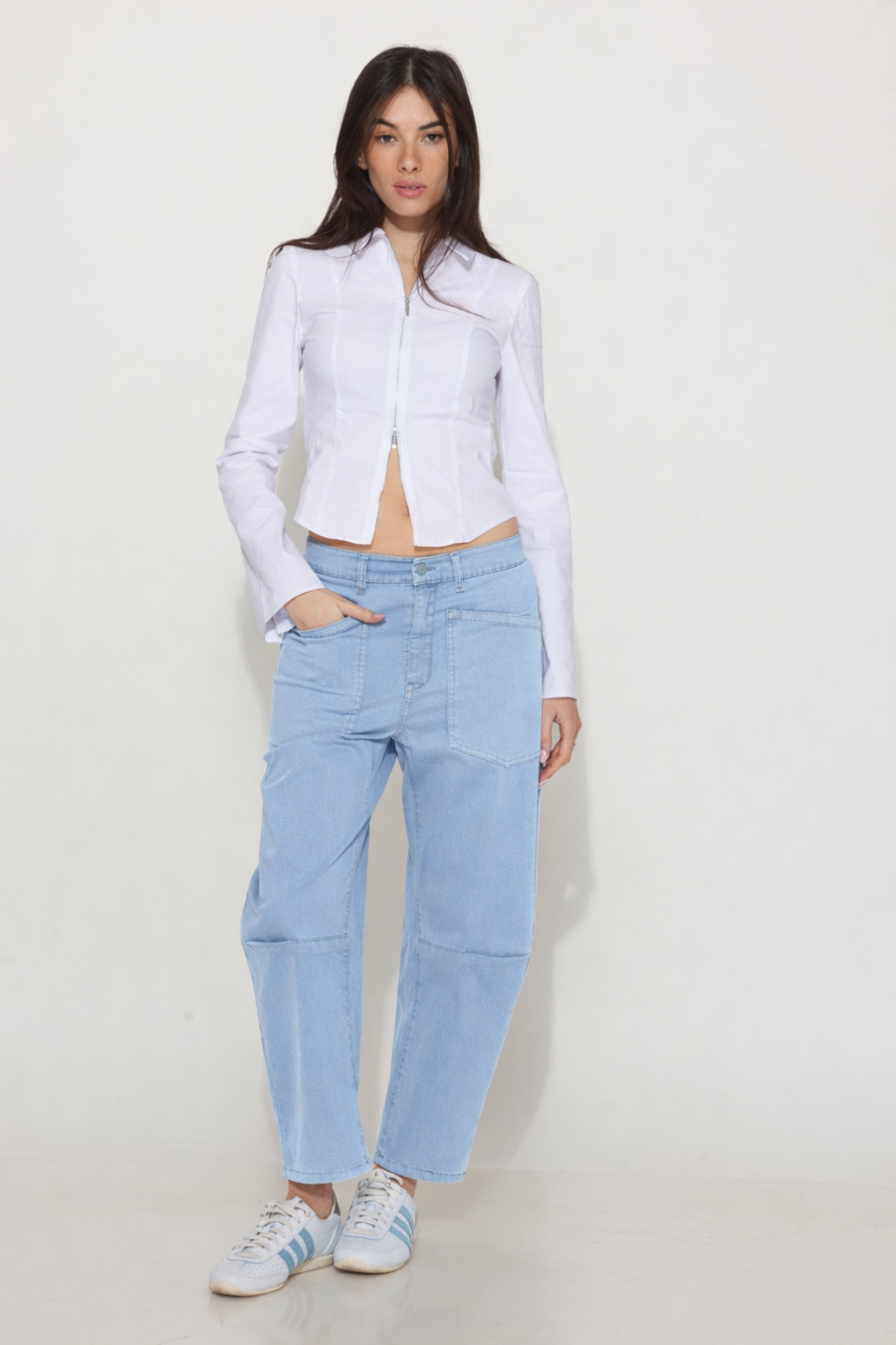 מכנס באגי מרי תכלת