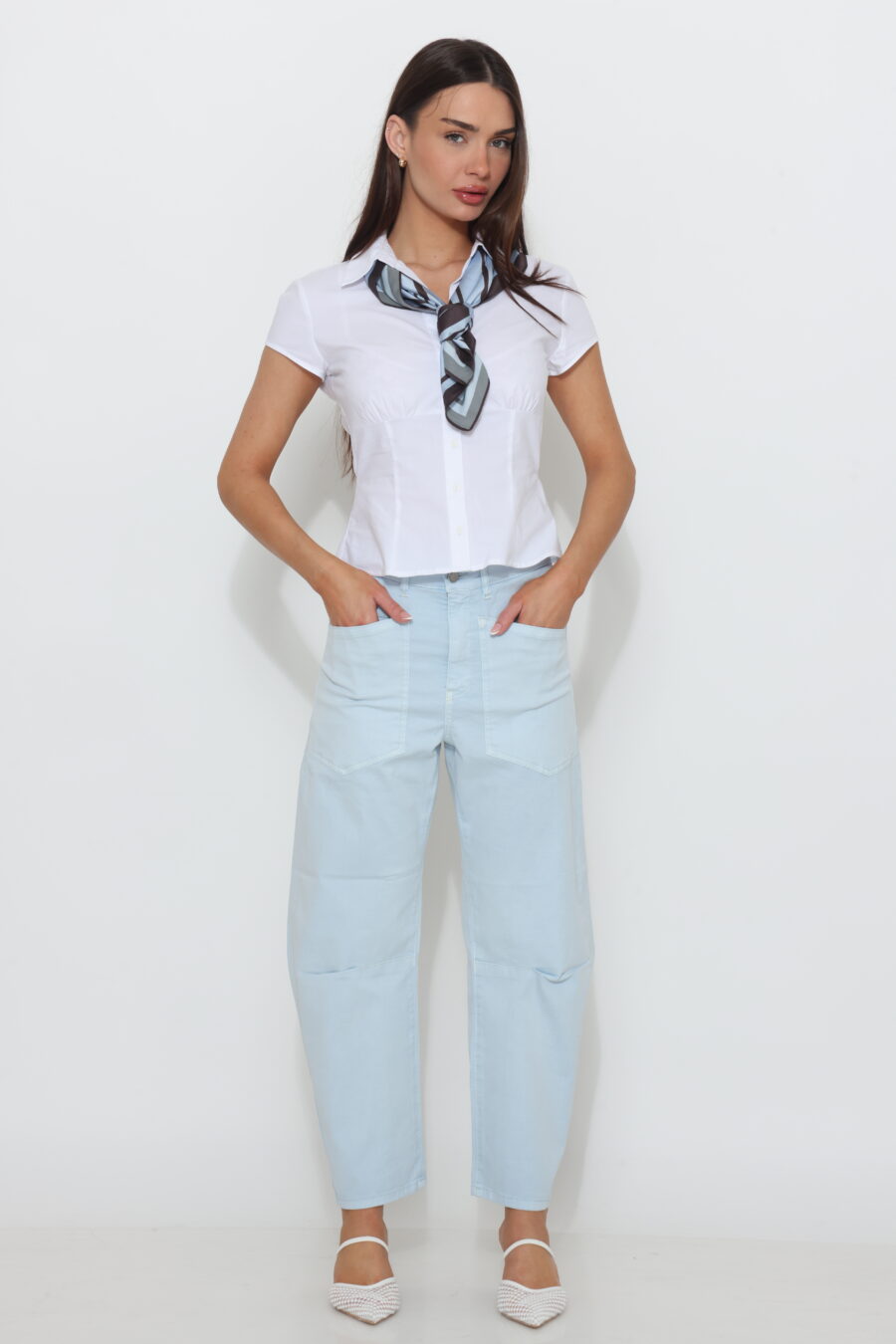 מכנס באגי מרי תכלת