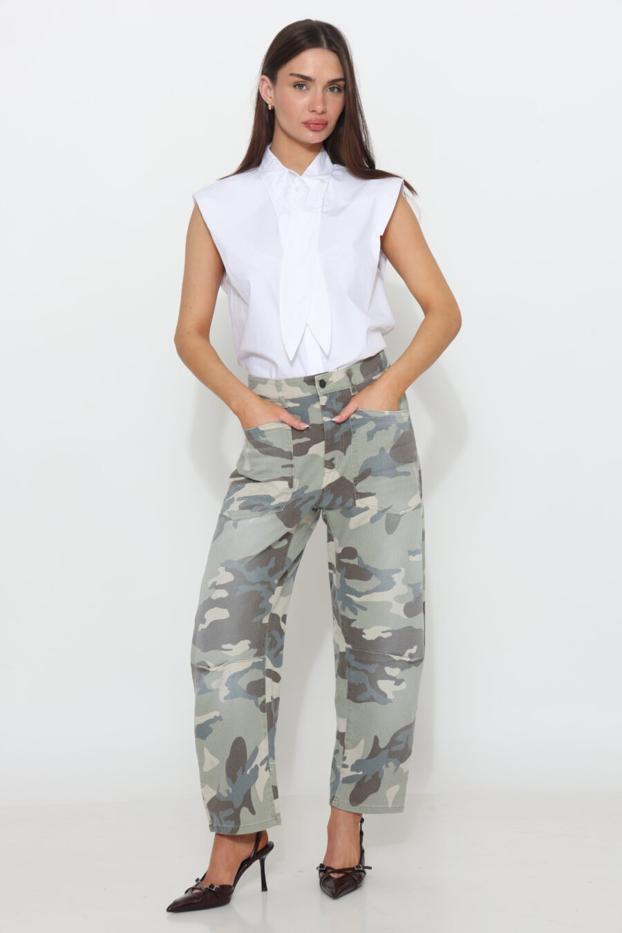 ג׳ינס בלון כיסים קומופלאג