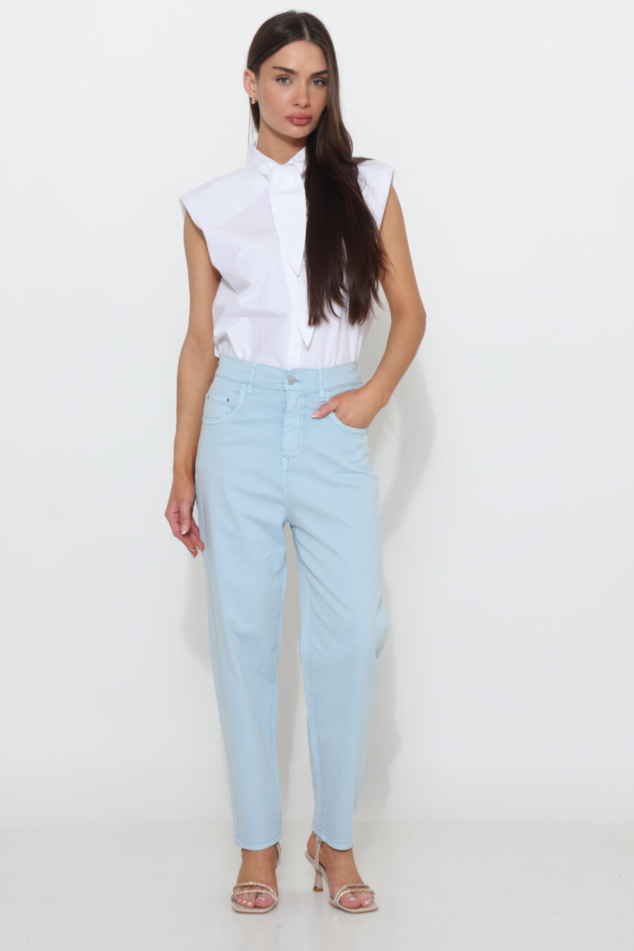 מכנס באגי תכלת